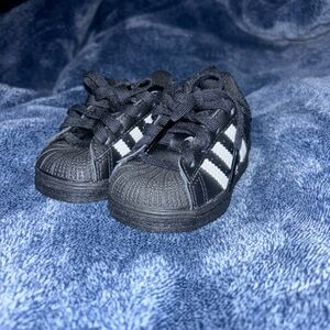 adidas Kids Black and White Classic Sneakers